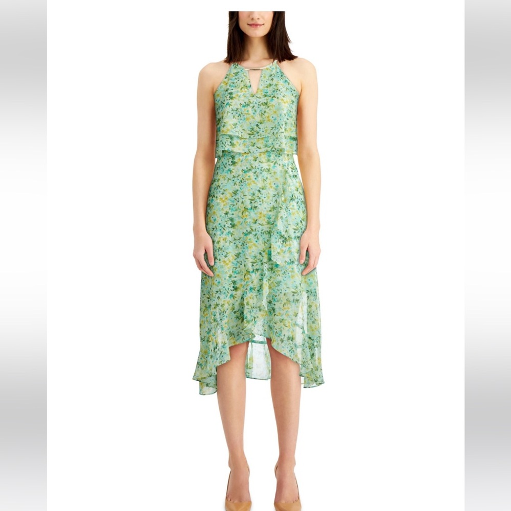 Floral Halter Maxi Dress. Size 6. By Kensie